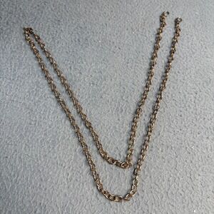 Antique Bronze Tone Handbag Chain Strap Replacement Oval Link 44 Inch
